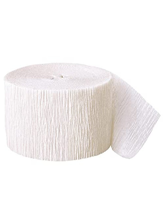 Selibration.com | شرائط ورقية بيضاء بطول 9 أمتار (عبوة من 6) لتزيين حفلات أعياد الميلاد، وحفلات استقبال المولود، وحفلات الزفاف، والمناسبات، وحفلات الاحتفالات. - Image 1